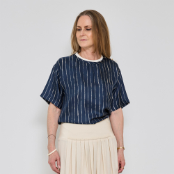 NOBLE navy stripe 